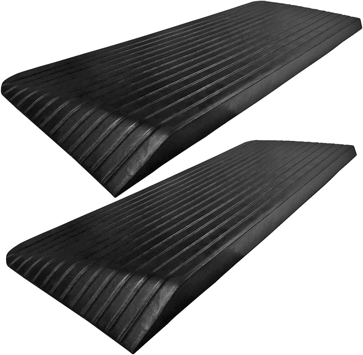 Electriduct 2" Rise Rubber Power Wheelchair Scooter Threshold Ramp - 2 Pack : Health & Household