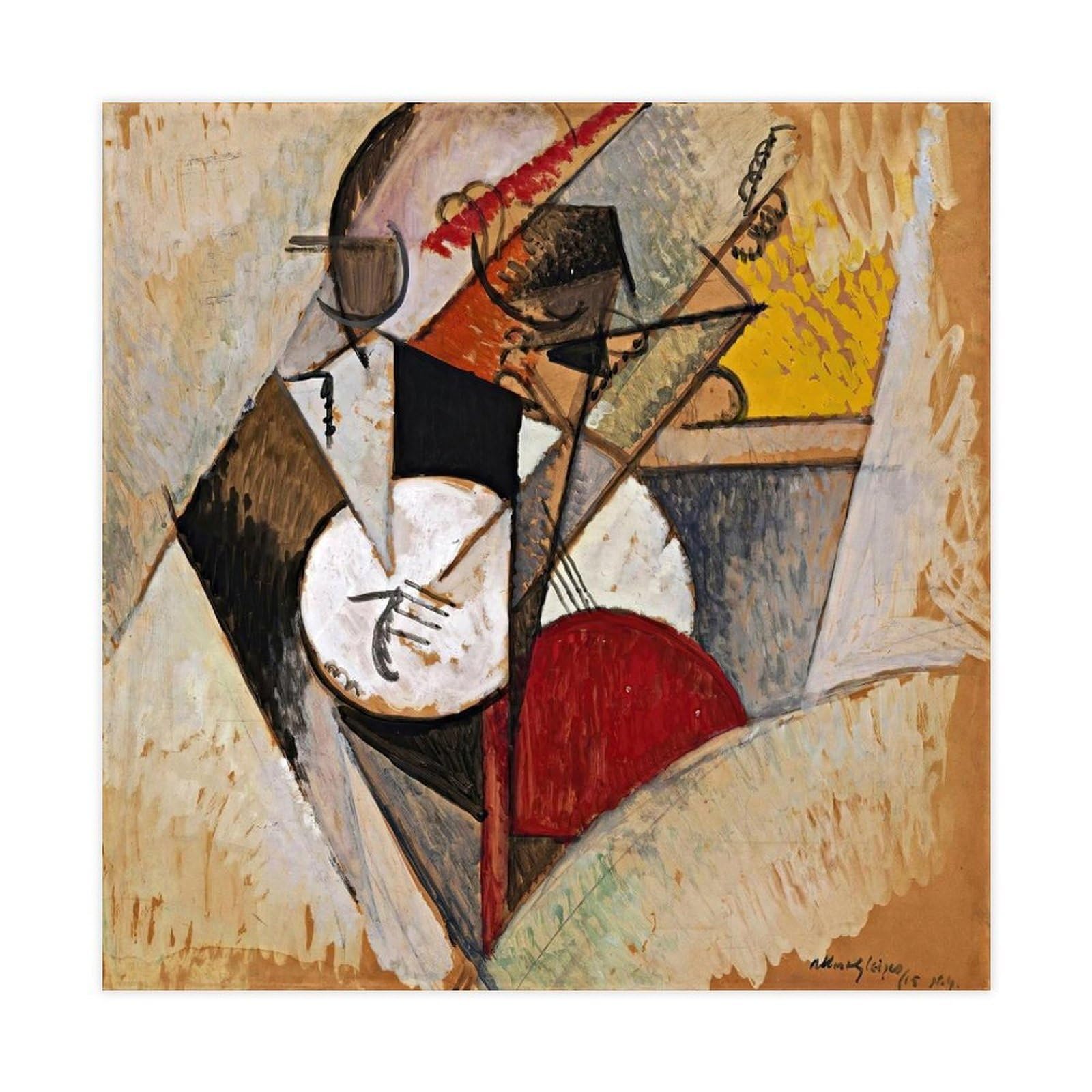 Modernisme Albert Gleizes Composition pour Jazz Toile Murale pour Mur Vide 71cm