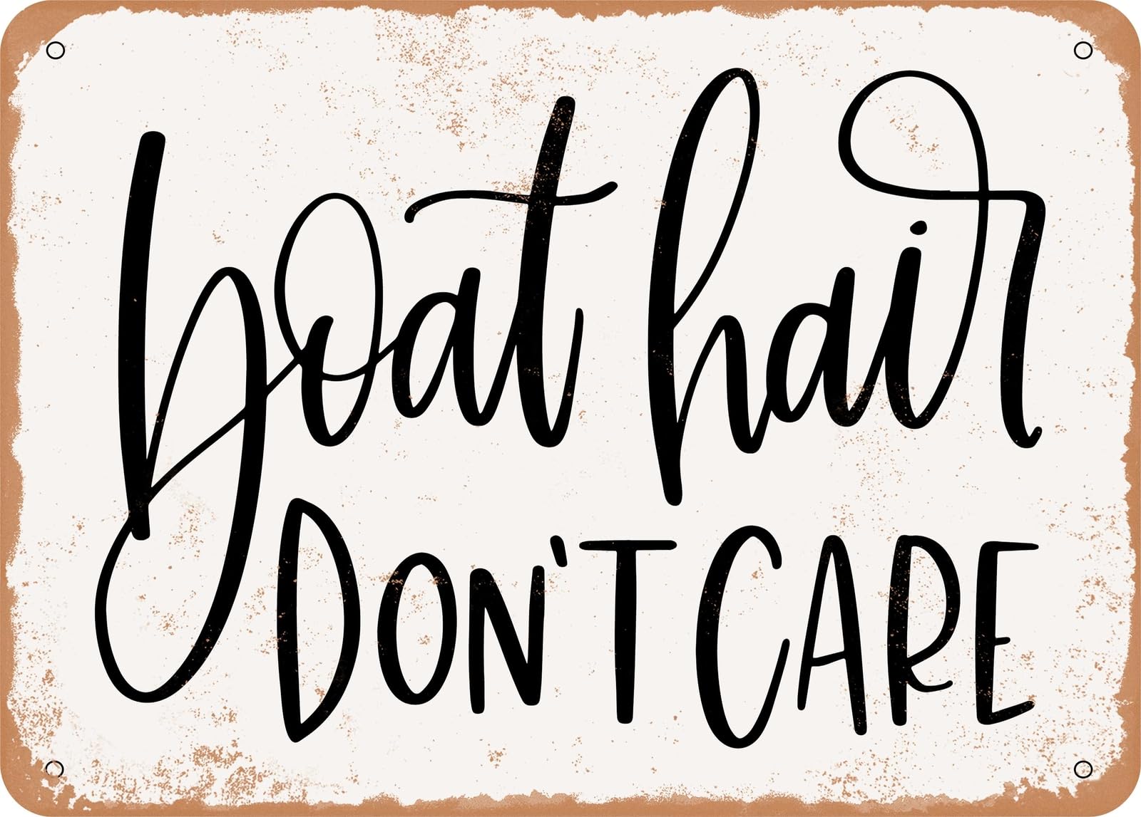 Miaomansenstore Metal Sign - Boat Hair Don't Care - Vintage Look Sign Home Decor