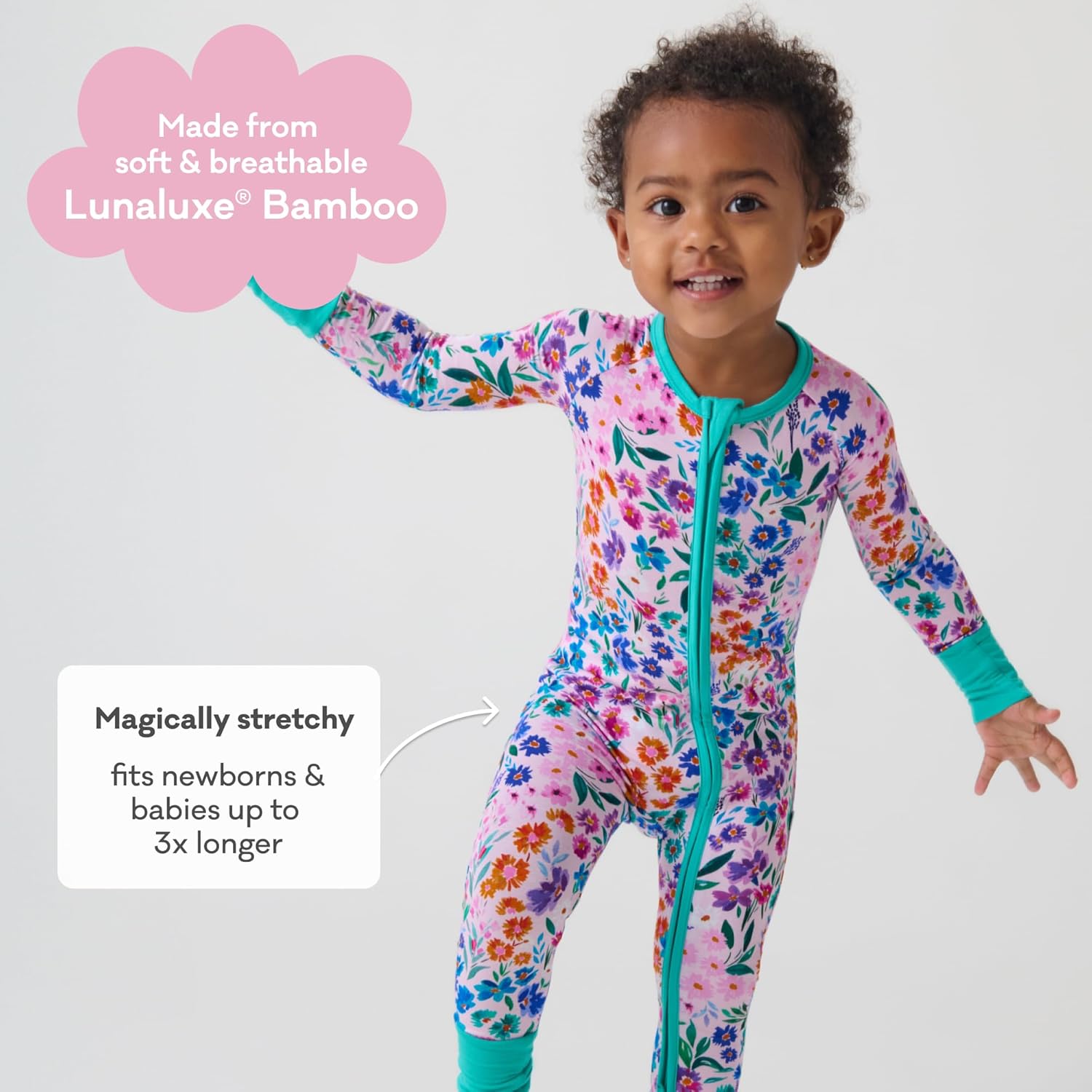 Little Sleepies Pajamas for Baby Boys & Girls, Viscose from Bamboo Baby Pajamas, Preemie & Newborn Sleepers, 2-Way Zipper PJs - Image 5