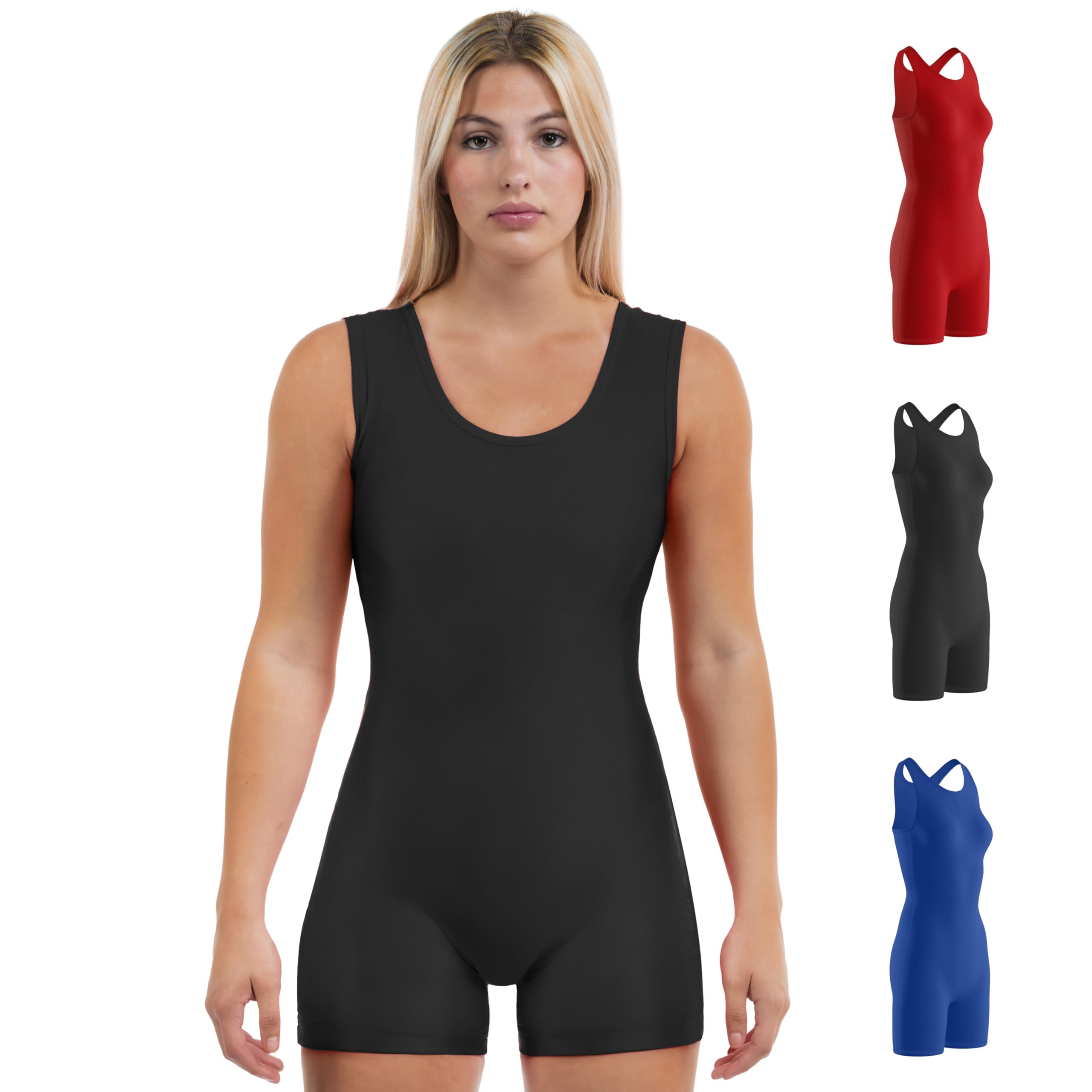 Matman Edge Wrestling Singlet Women's Spandex Weightlifting Solid Color
