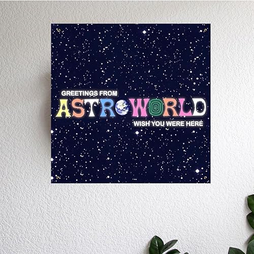 DHAYAXI travis scott - Tapiz divertido de boutique, tapiz ASTR WORLD de 4 x 4 pies, decoración colgante para póster artístico, sala de estar,