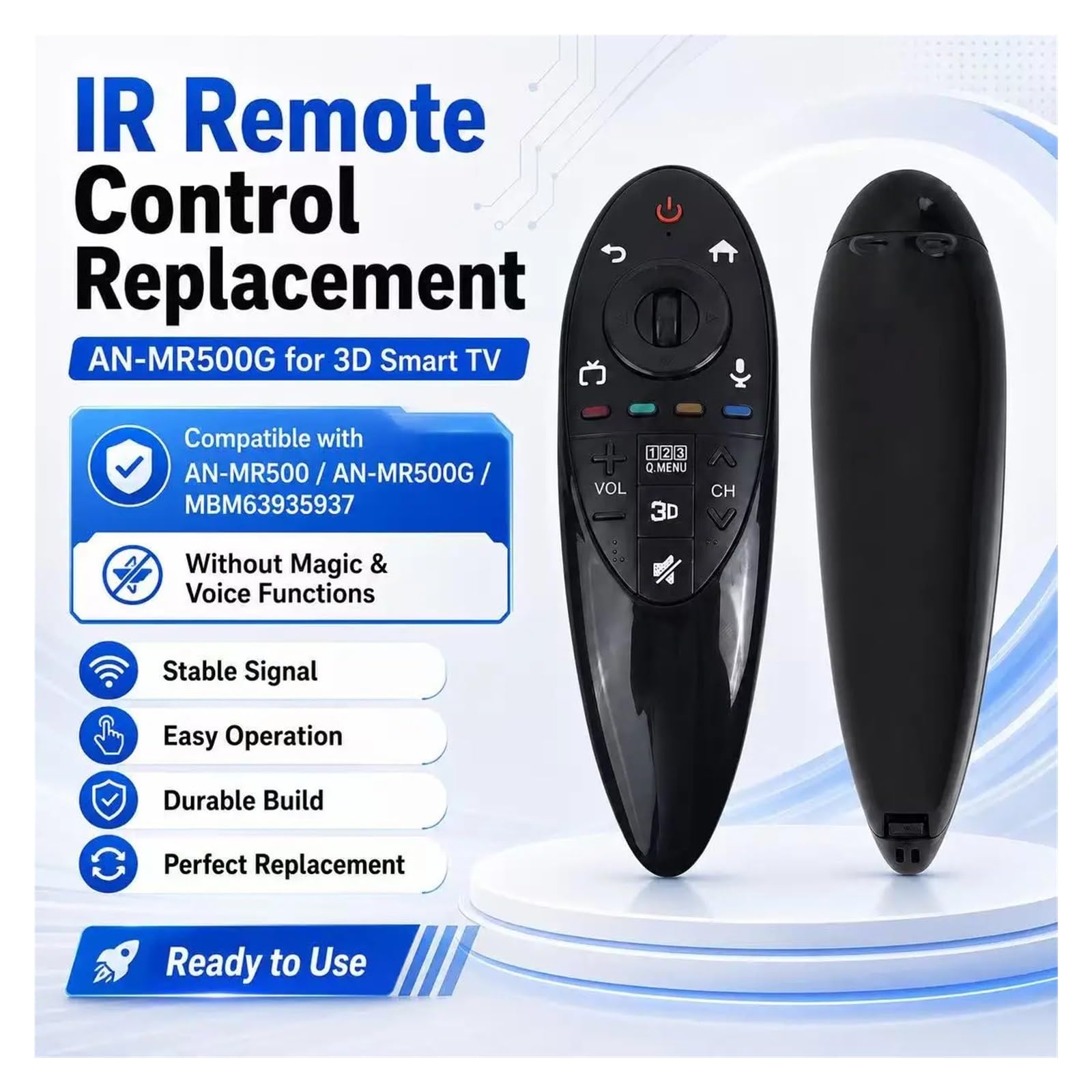 1 Mando a Distancia de Repuesto for Smart TV 3D.