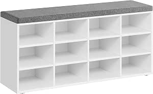 Appendiabiti Autoportante/Guardaroba 170 cm, 4 in 1 con Cuscino di Seduta, Scomparti Aperti, Panchina per Scarpe, Kit Anti-ribaltamento (Marrone) | Leroy Merlin