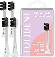 Vista 1 de Replacement Brush Heads for Philips Sonicare Electric Brush - Ultra Soft Toothbrush Heads for Sensitive Teeth & Gums - Replacement Head with 10,000