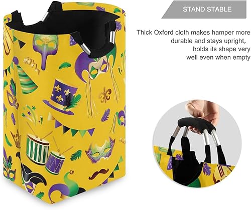 Miniatura 3 de durable fabric cube storage baskets bins Mardi Gras Golden Carnival Masks collapsible outdoor bags For closet gift botes para ropa sucia