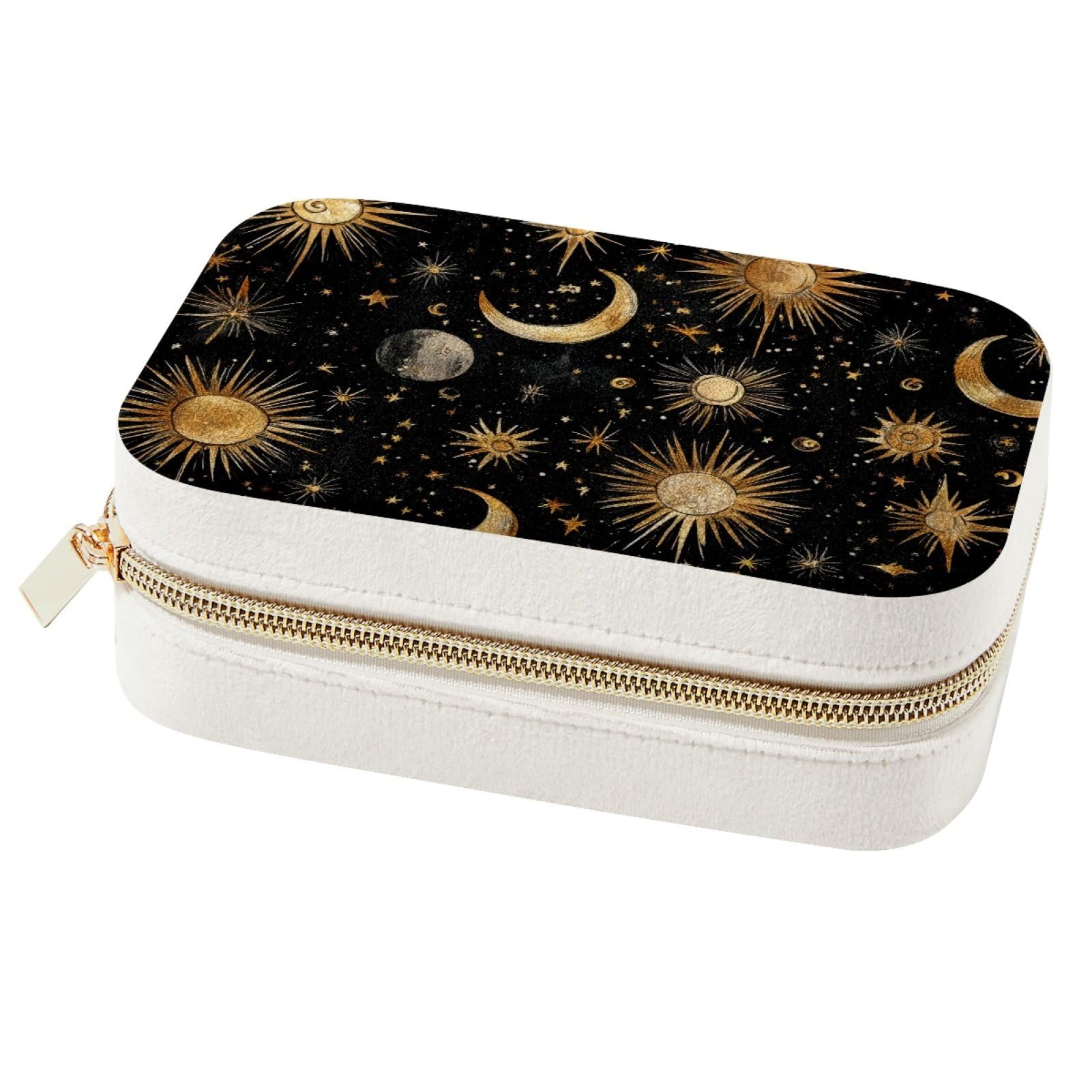 Boîte à bijoux cosmique et organiseur de voyage portable pour bagues