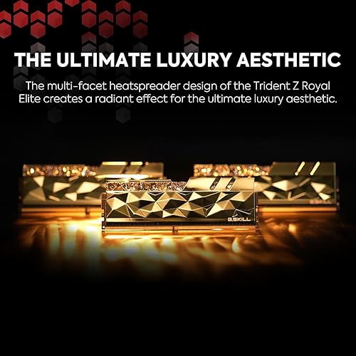 Miniatura 3 de G.Skill Trident Z Royal Elite Series Plata 64 GB (4 x 16 GB) 288 pines SDRAM DDR4 3600 (PC4-28800) CL16-19-39 1.35 V Quad Channel Desktop Memory