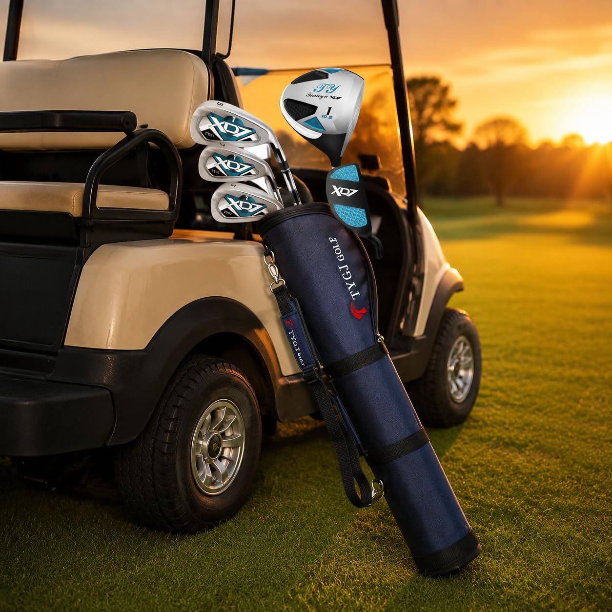 Golfschläger Set Herren Anfänger – Halbes Golfset für Eteiger, Golf Ausrüstungspaket mit Tasche