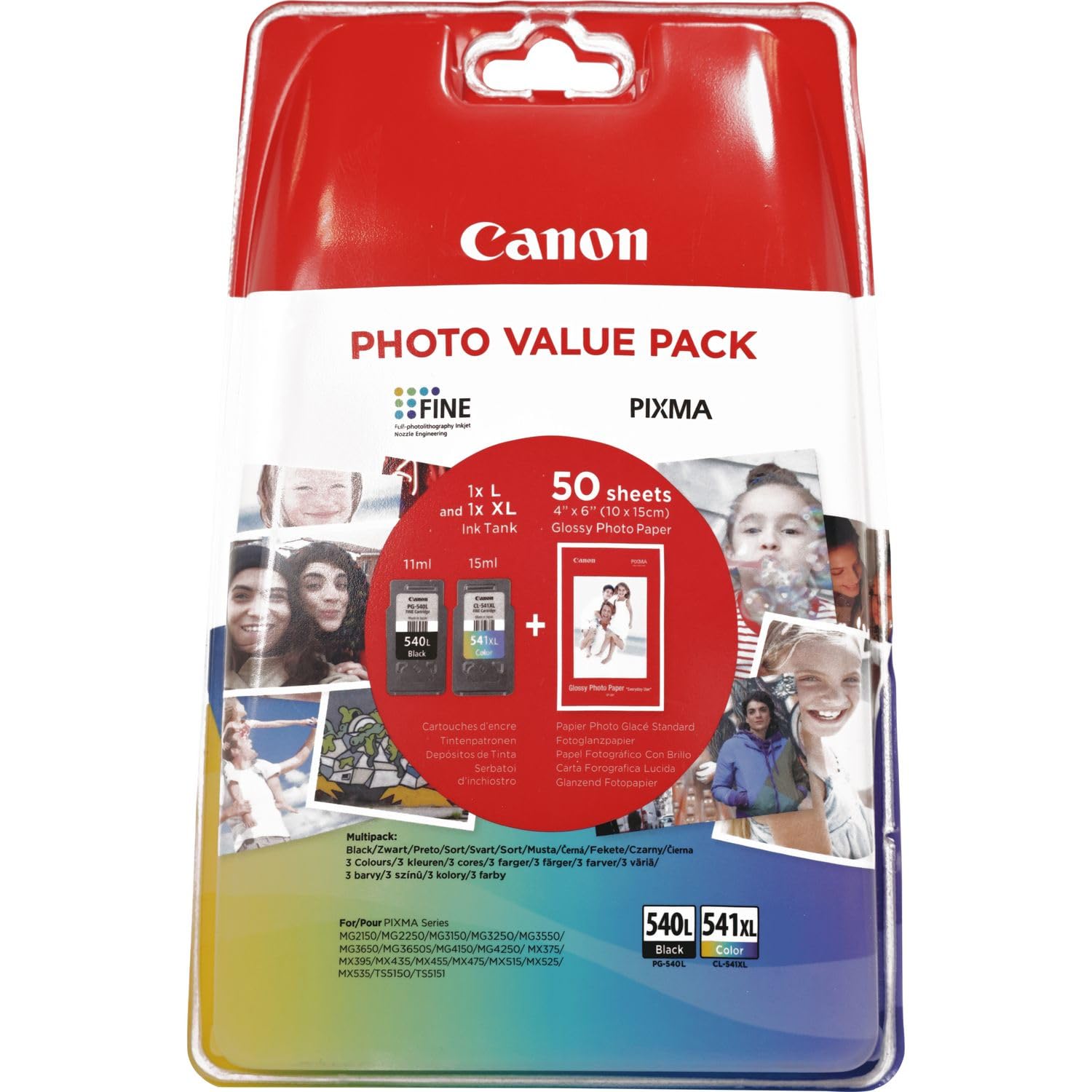 Canon 541XL ジャンク Canon PG-540L / CL-541XL High Capacity Black & Colour 2 Ink