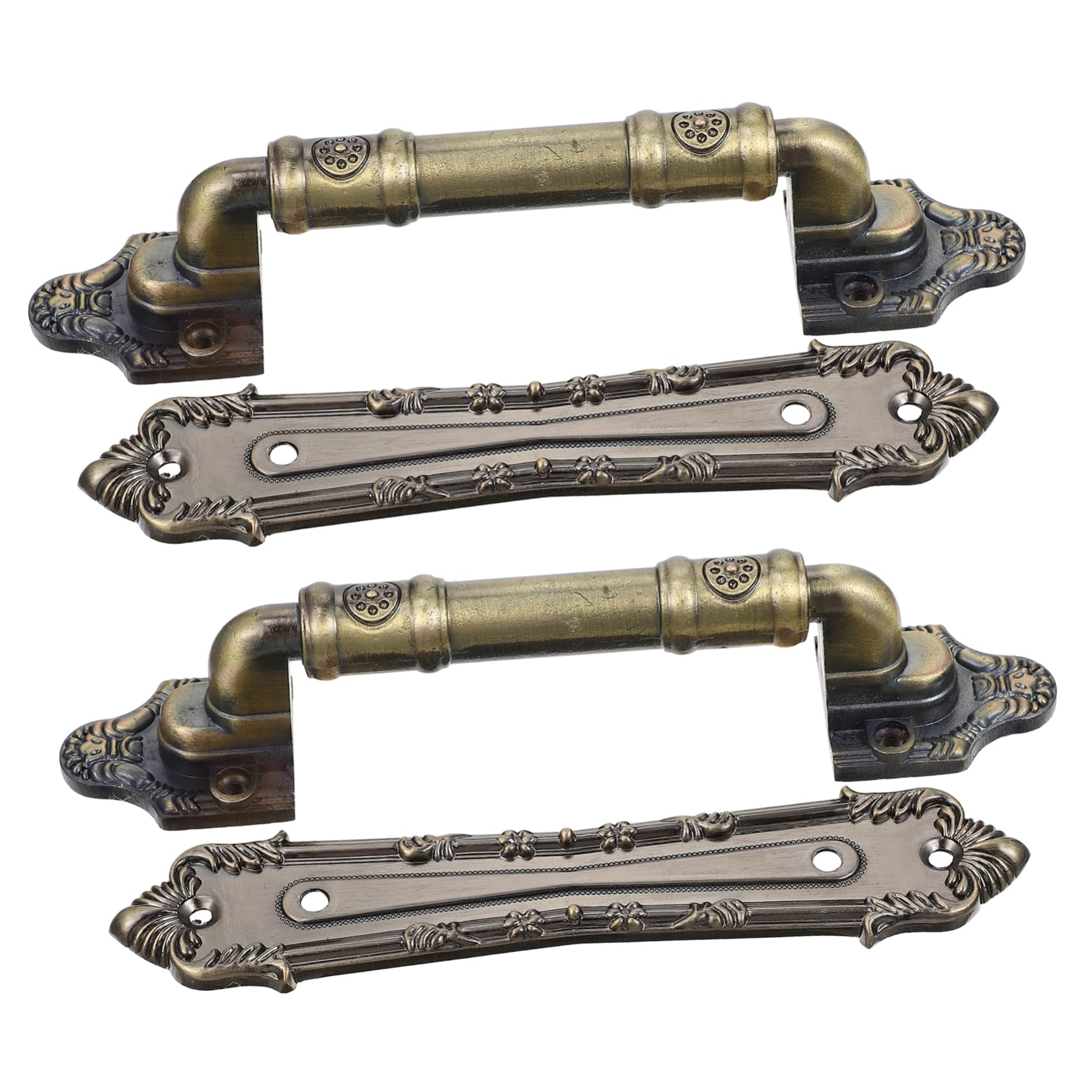 Poignée de porte coulissante SHINEOFI vintage en bronze 2 pièces