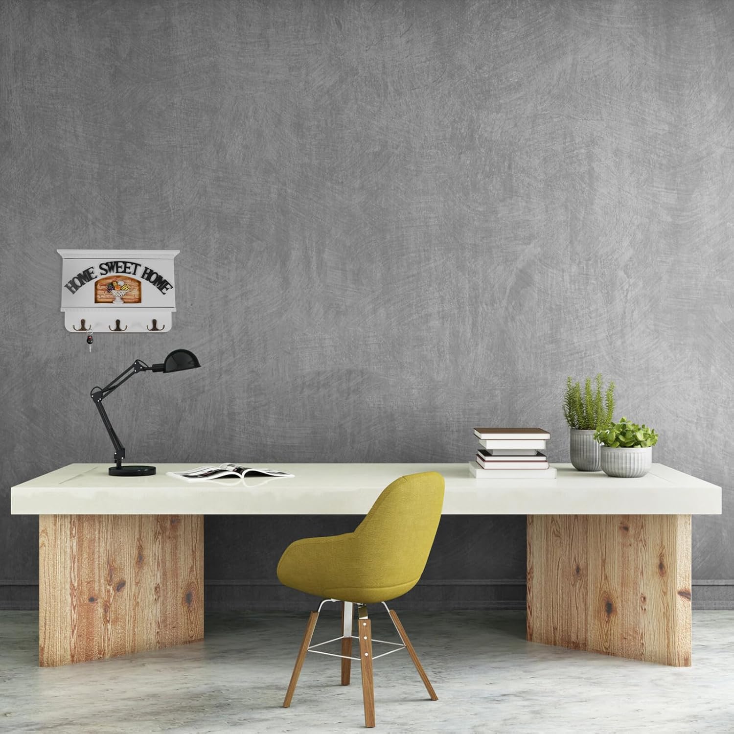 POPETPOP Vintage Wall Mounted Storage Rack Retro Key and Clothes Hooks, Rustic Wooden Home Storage Hook for Entryway Organization and Wall Hanging Decor