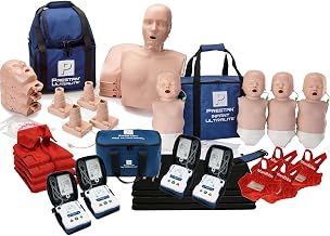 MCR Medical CPR Manikin/AED Training Kit, 4 Adult/4 Infant, Medium Tone