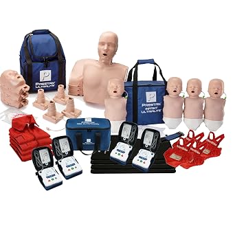 MCR Medical CPR Manikin/AED Training Kit, 4 Adult/4 Infant, Medium Tone