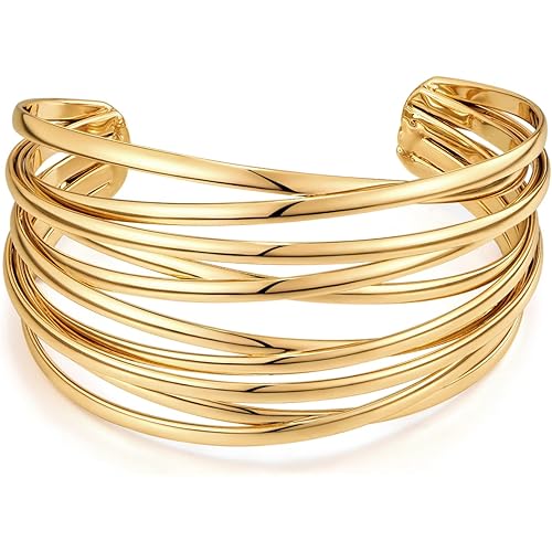 LILIE&WHITE Twisted Gold Bracelets For Women Gold Love Bracelet Gold Women Bracelets Trendy Bracelet For Girls Boho Bracelets Gold Jewelry For Women