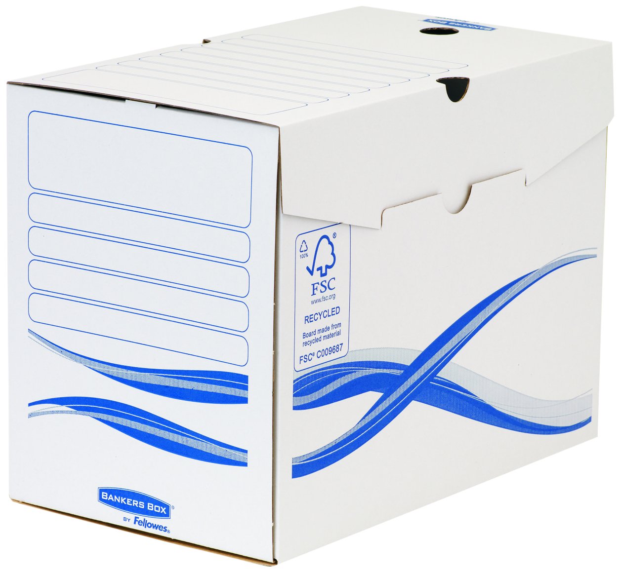 Bankers Box 4460402 Scatola Archivio A4 Basic, Dorso 200 mm, FSC, Confezione da 25 Pezzi