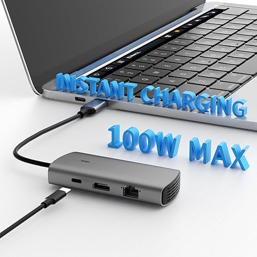 Miniatura 5 de Divisor de concentrador USB de 4 puertos de 5 Gbps, mini expansor multipuerto para laptop, adaptador USB portátil para PC, Mac, Windows, impresora,