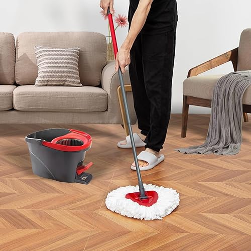 Miniatura 2 de [Paquete de 3] Cabezales de repuesto para trapeador, reemplazos de cabezales de repuesto compatibles con O Cedar Spin Mop Sistema de 1 tanque, fácil