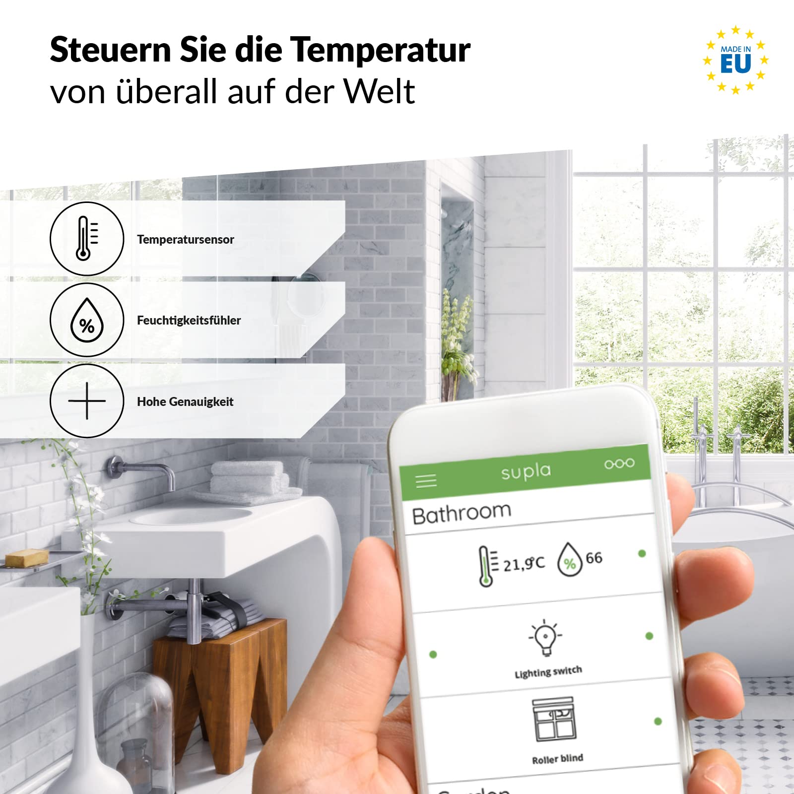 Supla Zamel Wi-Fi czujnik temperatury i wilgotności powietrza
