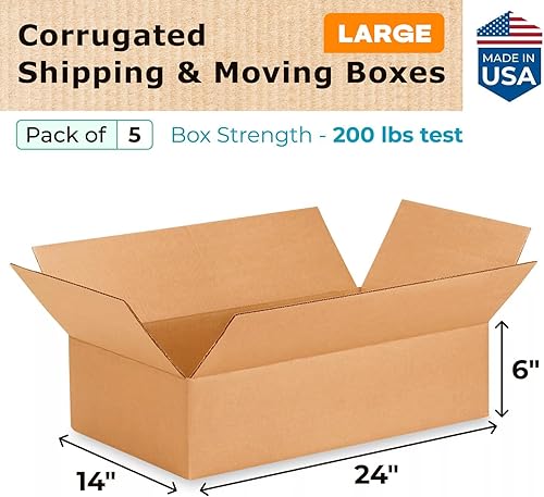Miniatura 278 de Cajas para envío IDL Packaging - B-1266-5 de cartón corrugado, tamaño pequeño, de 12 pulgadas de largo x 6 pulgadas de ancho x 6 pulgadas de alto
