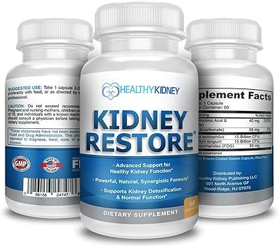 3 Pack Natural Kidney Cleanse to Support Kidney Function and Detox, Advanced Formula Can Help Boost Kidney Health, Daily Health Supplement Pills, 60 Capsules