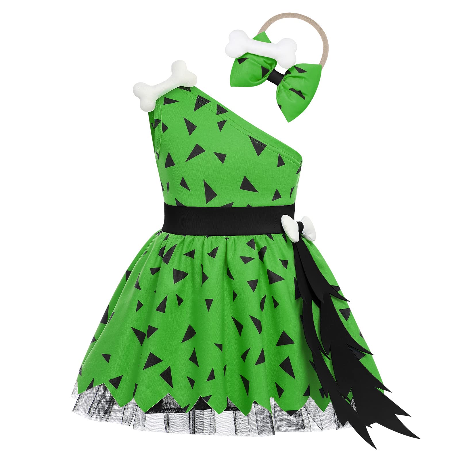 IWEMEK Toddler Kids Caveman Costume Historical Stone Age Cavegirl Birthday Outfit Baby Girls Boy Halloween Cosplay Dress up