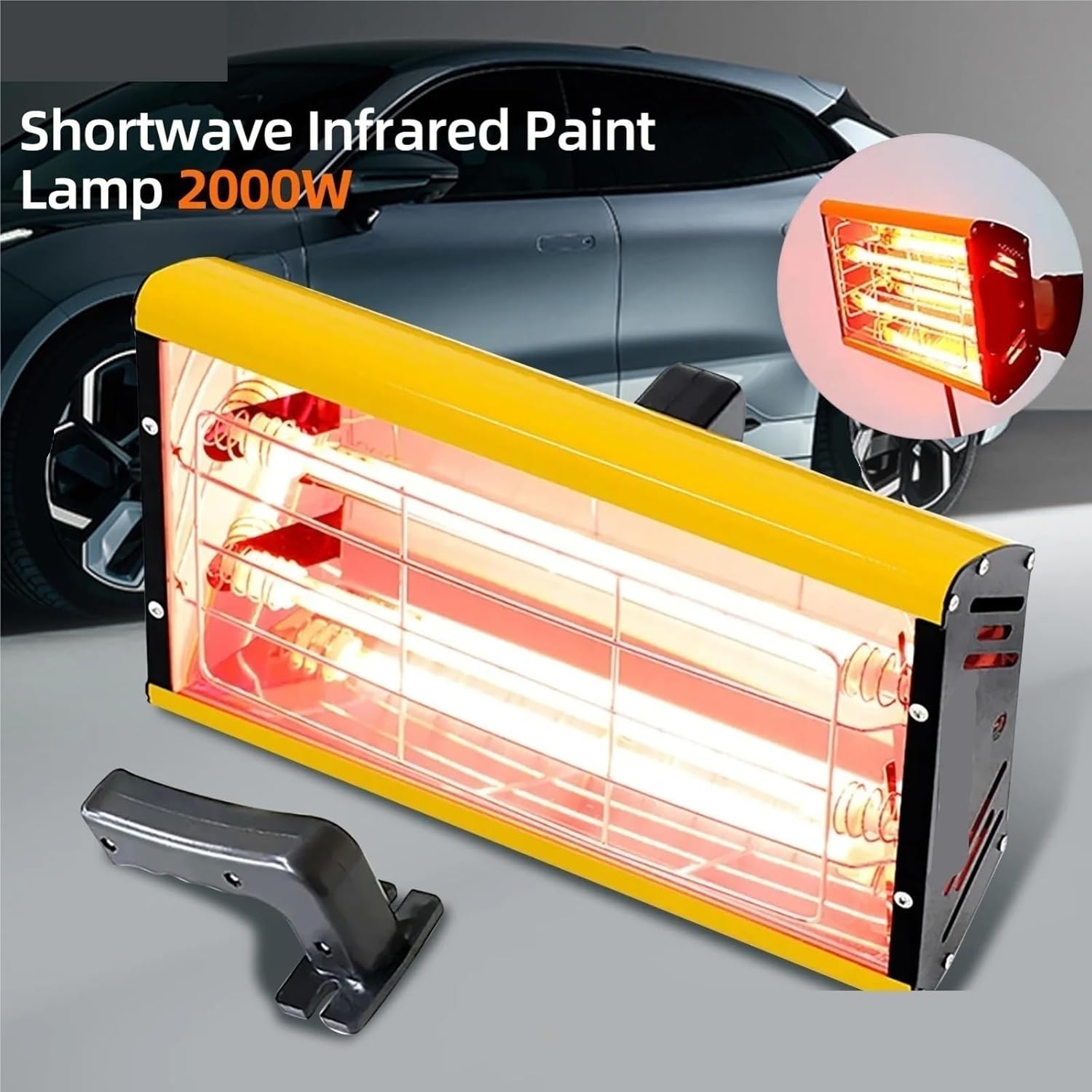 Paint Curing Lamp, Infrared Paint Curing Lamps, Shortwave Heating, Drying for Spray Booths, for Car Body Repair,for Bodywork Paint Drying