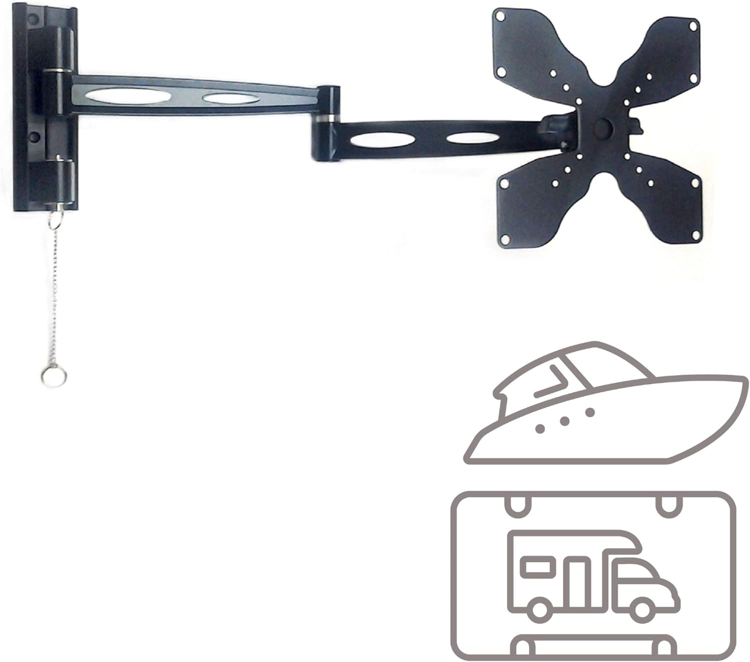 404L Locking Cantilever TV Wall Mount 25" arm