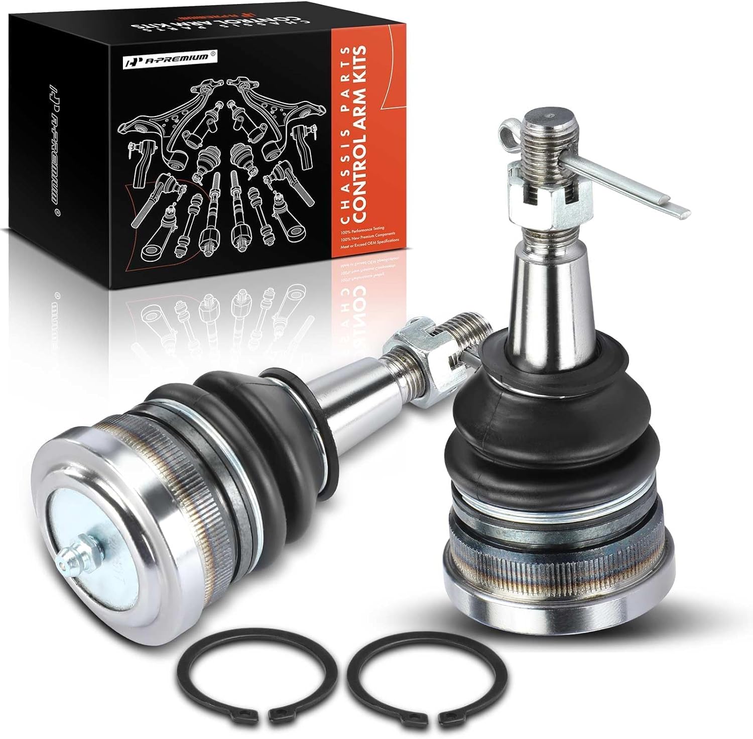 A-Premium 2 x Front Upper Ball Joints, Compatible with Chevrolet & GMC & Cadillac - 2015-2019 - Silverado 1500, Tahoe, Suburban & Sierra 1500, Yukon, Yukon XL & Escalade, Escalade ESV