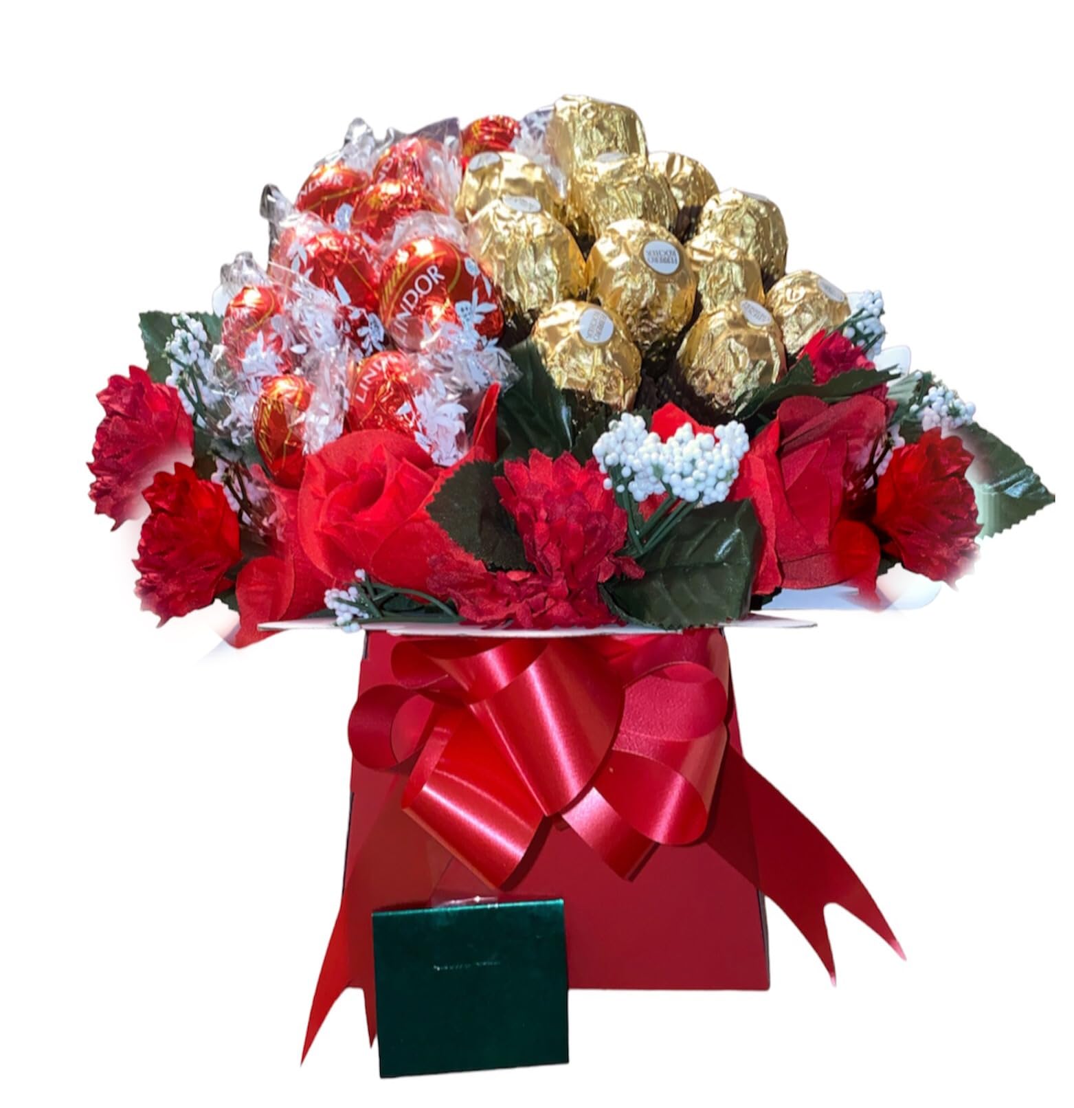 Chocolate Lind lindor Ferero Rochr Bouquet Hamper Gift Men Women Red Gold Blue Pink White Sweets Candy (Small)