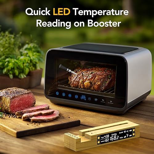 Miniatura 3 de Termómetro inalámbrico WiFi Sub-1G para carne, rango ilimitado, comprueba la temperatura en cualquier lugar, 7 sensores certificados NIST con