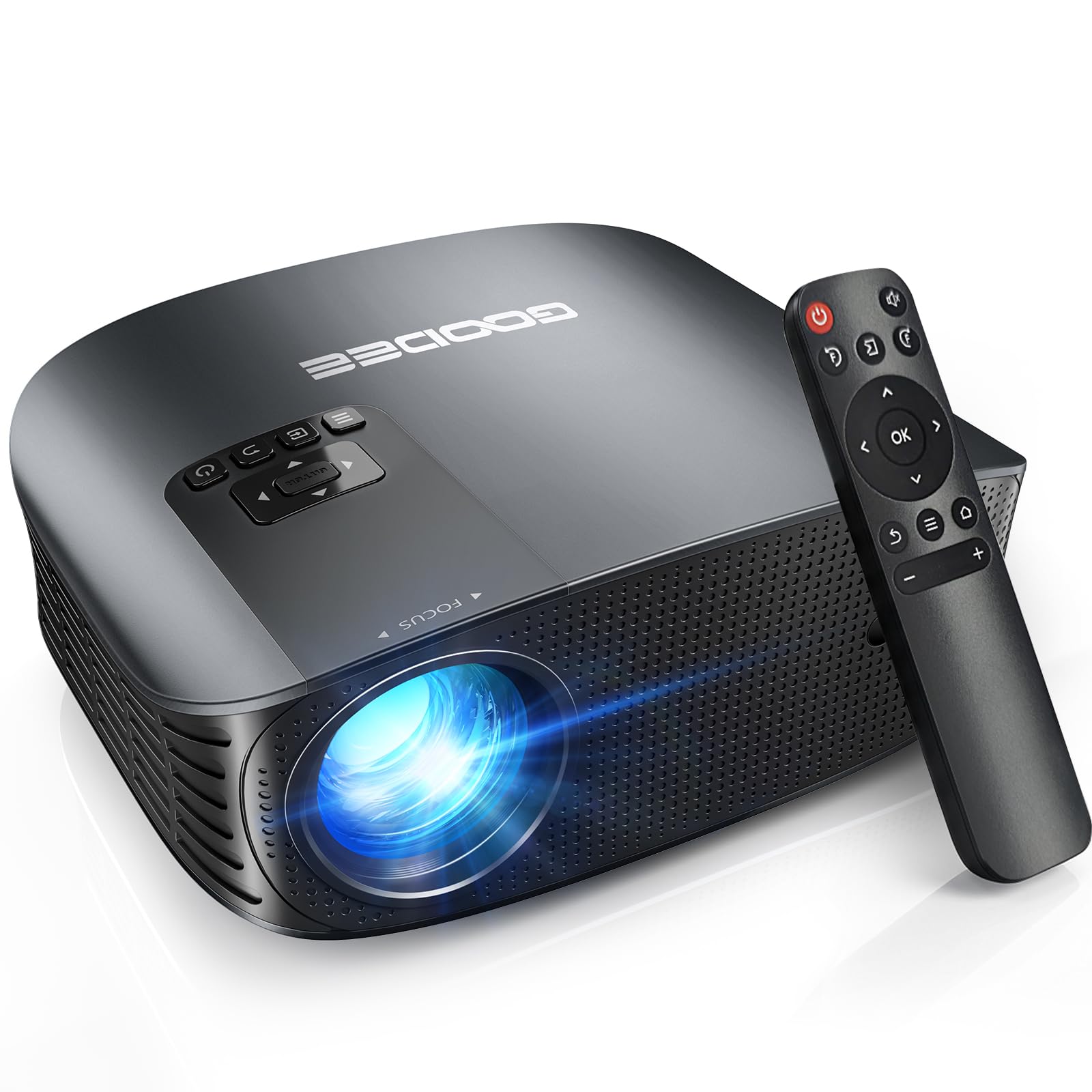 GooDee Portable 4K Projector with WiFi 6 and Bluetooth 5.4, Upgraded Full HD Video Projector 2026, Dolby Audio for Home Cinema for Outdoor Night, Last Intervention and Bedroom, Compatible with-image-20