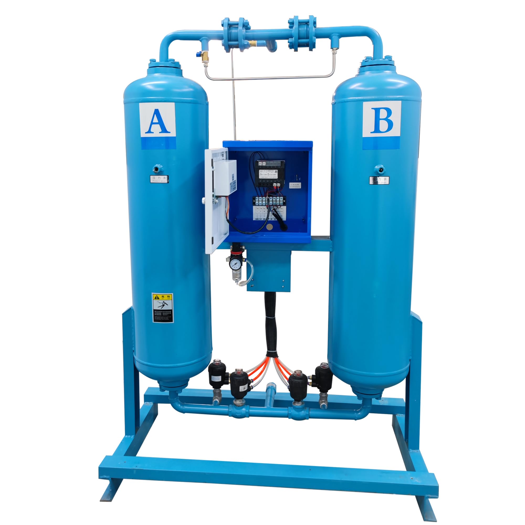HQHAOTWU 30FW Adsorption Air Dryer Thermal-Free Adsorption Drying System 1.5m³/min Treated Air Volume with 15-20KW Air Compressors