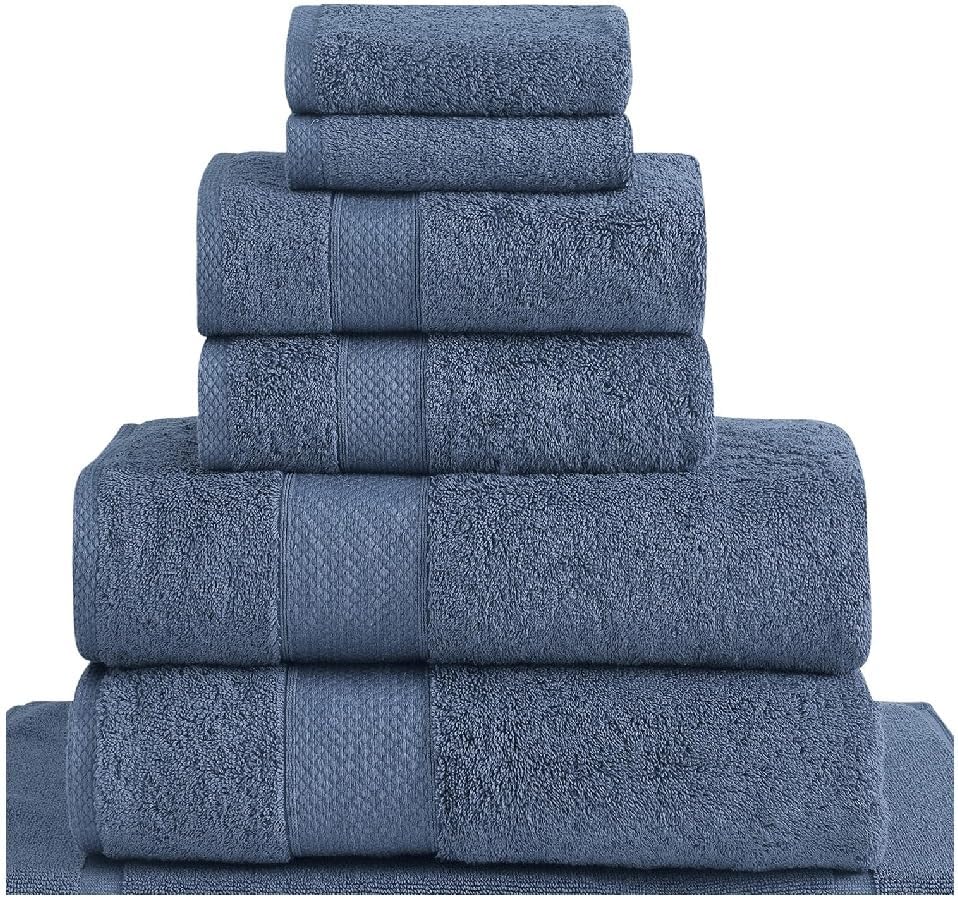 Quick Dry Bath Towel Square Towel Bath Mat Set of 8 Bathroom Towel Cotton