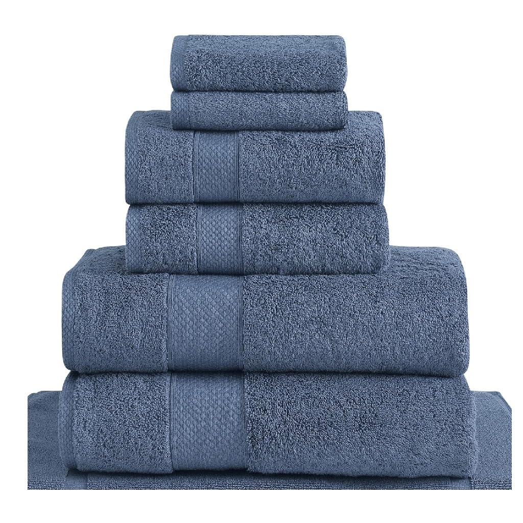 Tapis de bain carré et serviettes coton pour douche