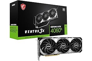 MSI Ventus 3X 16G OC Gaming GeForce RTX 4060 Ti: The Powerhouse for Gamers