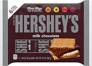 HERSHEY'S Milk Chocolate Candy, Christmas, 1.55 oz Bars (6 Count)