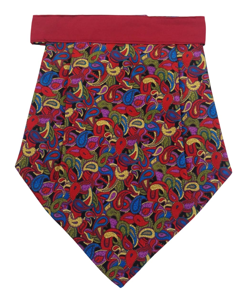 Debonair Silk Cravat Vibrant Paisley Pattern for Men Premium Formal Neck Scarf Elegant Party-image-33