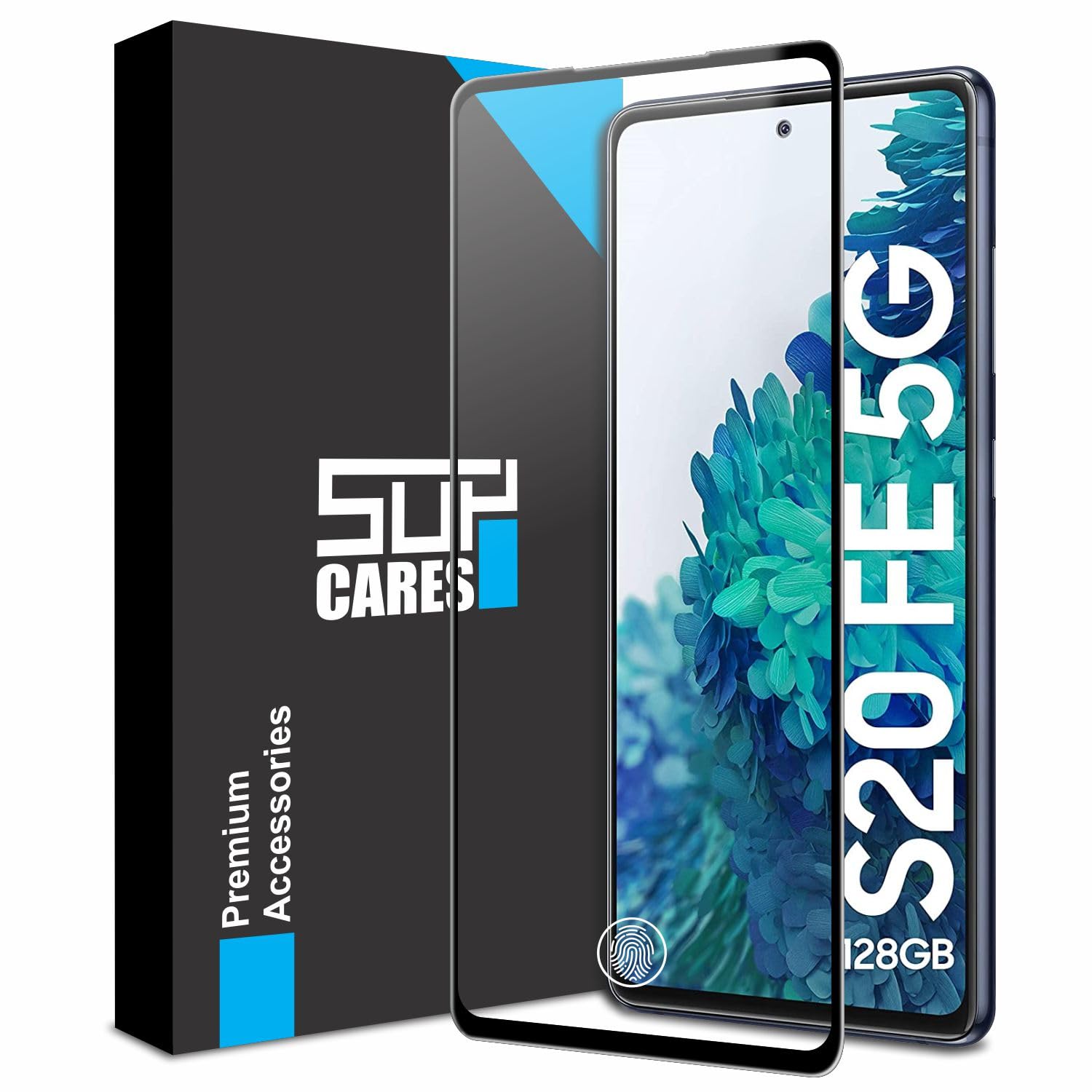 SupCares Tempered Glass for Samsung Galaxy S22 and Galaxy S23 (6.1 Inch) With Installation Kit | 9H Edge to Edge Screen Protector | Black — Amazon image 8