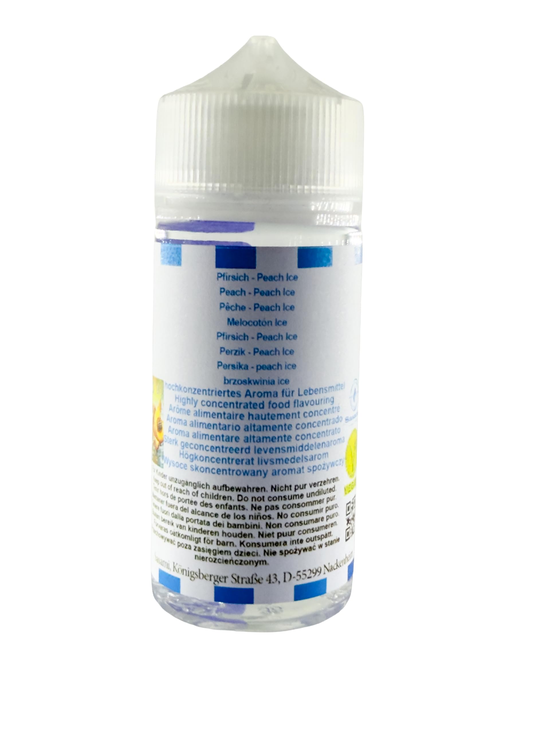 Pfirsich - Peach Ice aroma concentrato - vegano - Sasami - 100ml