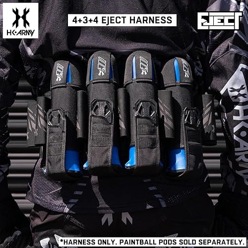 Miniatura 3 de HK Army Paquete de cápsulas de arnés de paintball de expulsión 4+3 - Blackout