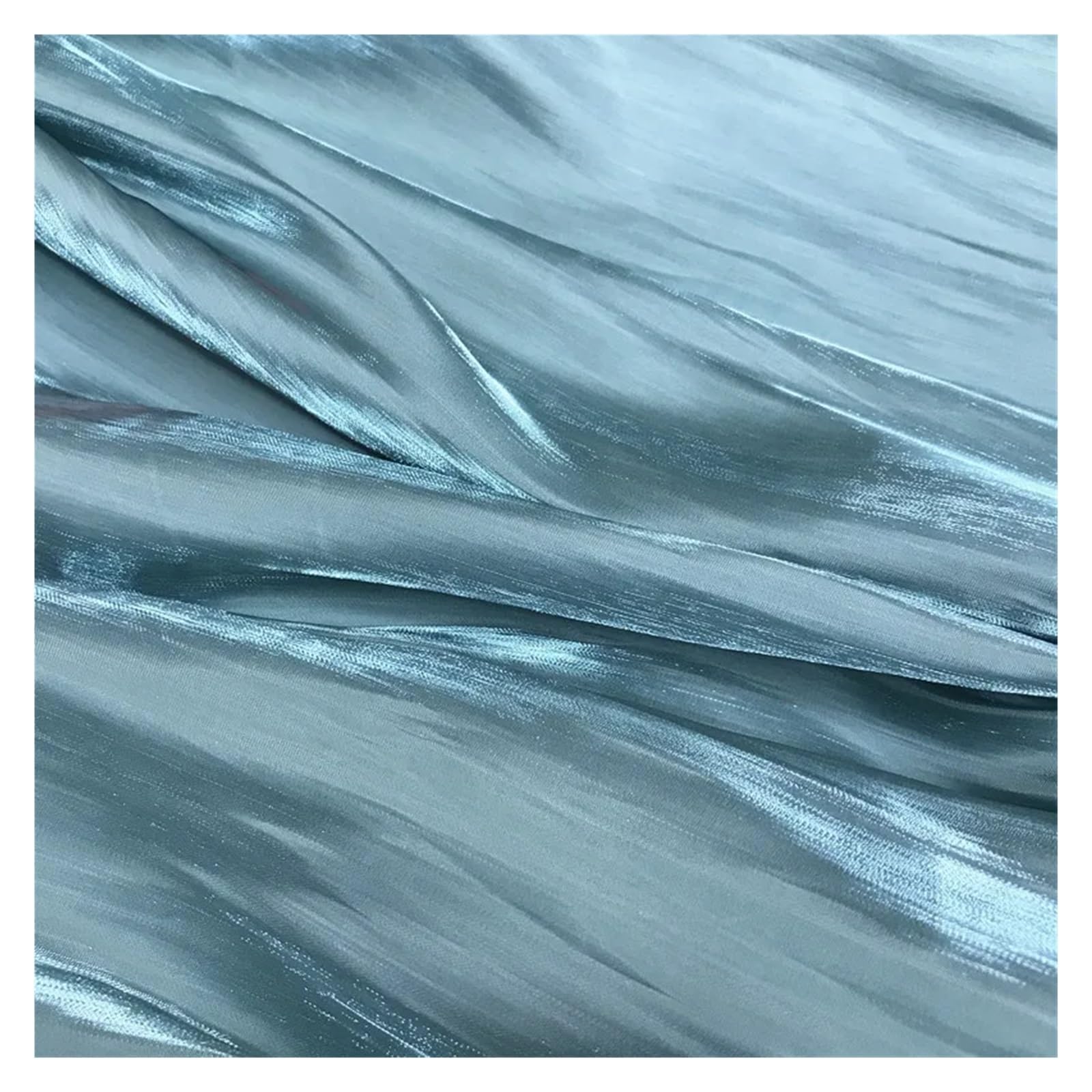 Glossy Silk Gradient Fabric,Shiny Clothing, Polyester Holographic Dress, Luxury Shimmer Iridescent(Color24,5yard)