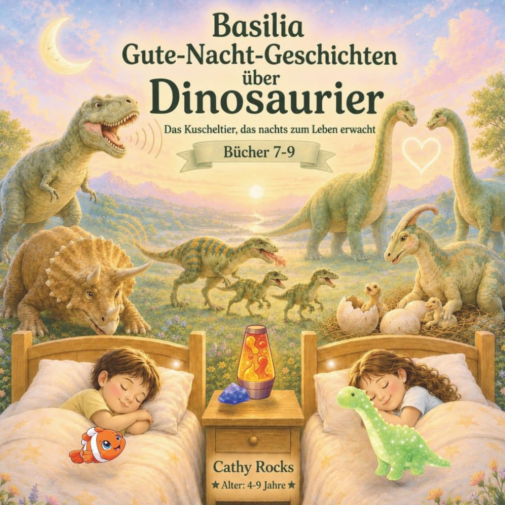 Basilia - Gute-Nacht-Geschichten über Dinosaurier: Sammelband 3: Bücher 7-9
