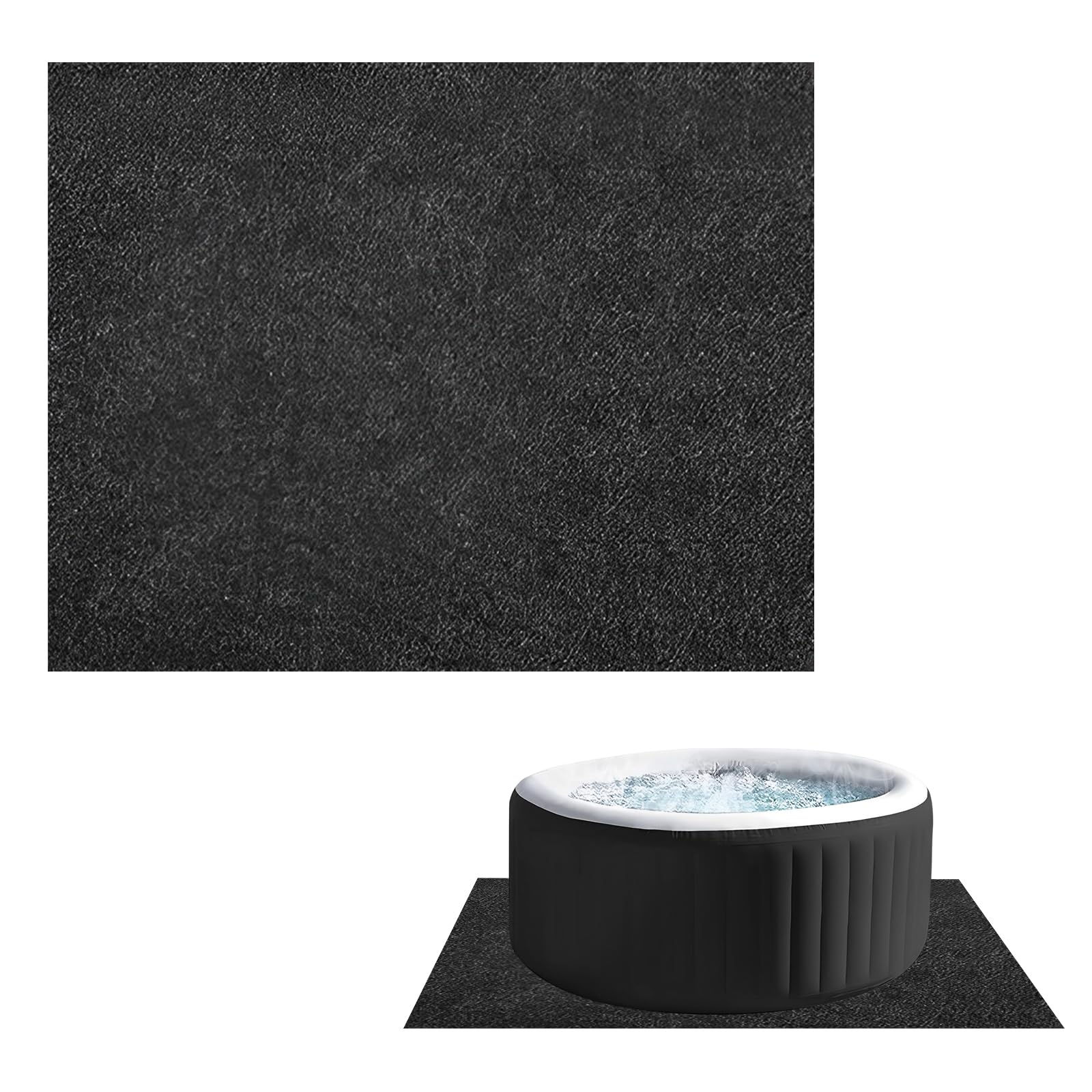 Alfombrilla Antideslizante Impermeable para bañera de hidromasaje, Reutilizable, Protector para el Suelo de la bañera de hidromasaje, Lavable Alfombra para Piscina (Cuadrado, 231 x 201 cm)