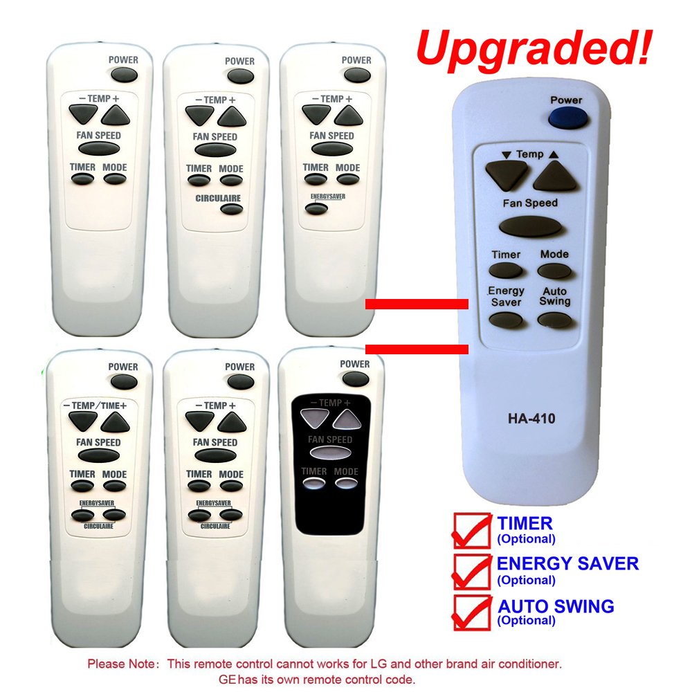Buy HA410 Replacement for GE Air Conditioner Remote Control