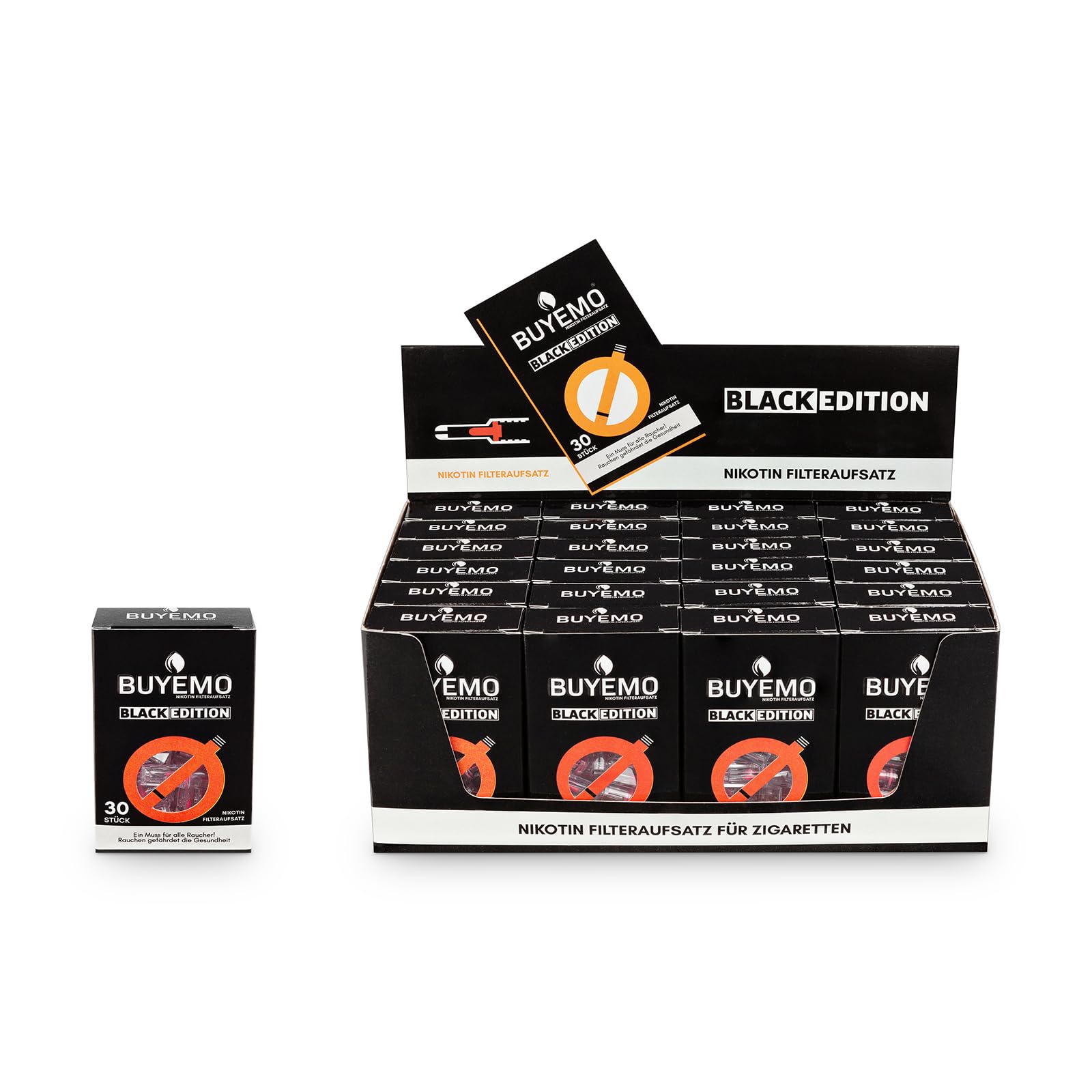 Portasigarette Riutilizzabile Con Filtro Multiplo - Argento Fiore Fortunato Per Sigarette &Oslash;8/6/5 Mm