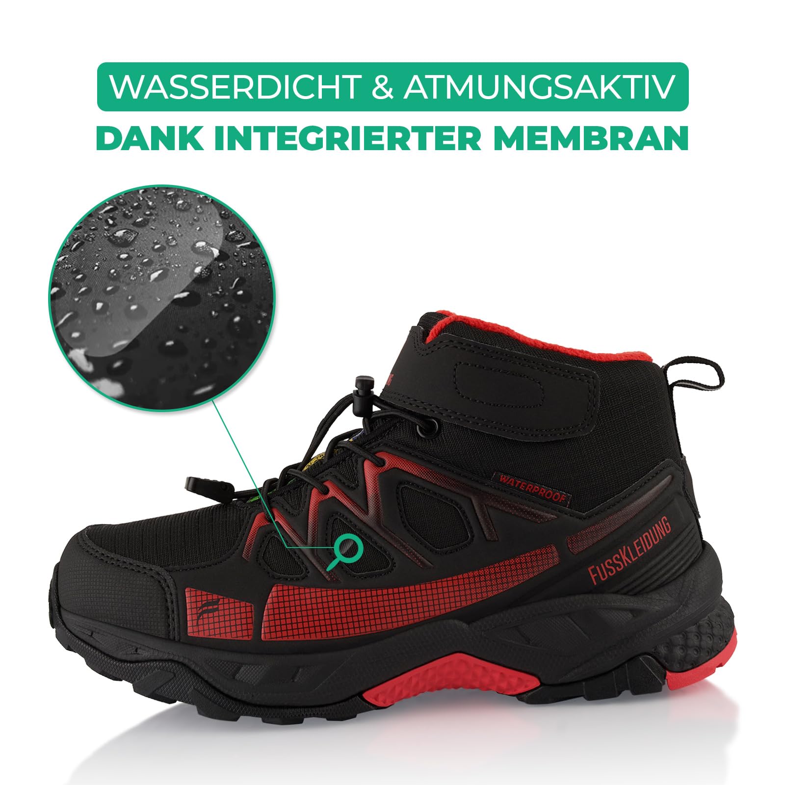 Fusskleidung Damen Herren Winterstiefel Wasserdicht Gefütterte Wanderschuhe