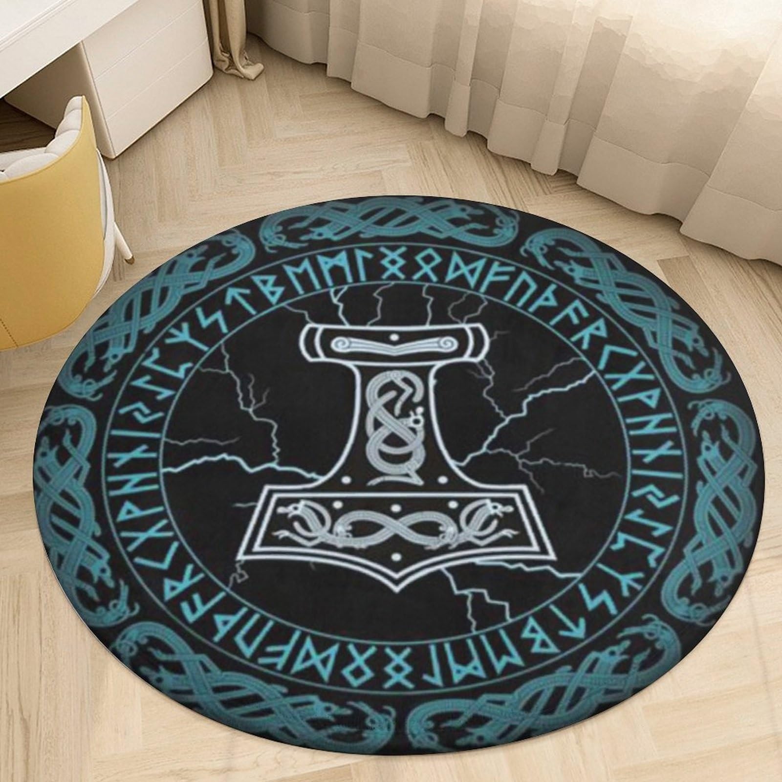 Tapis de protection parquet contre les rayures de chaise en flanelle Viking