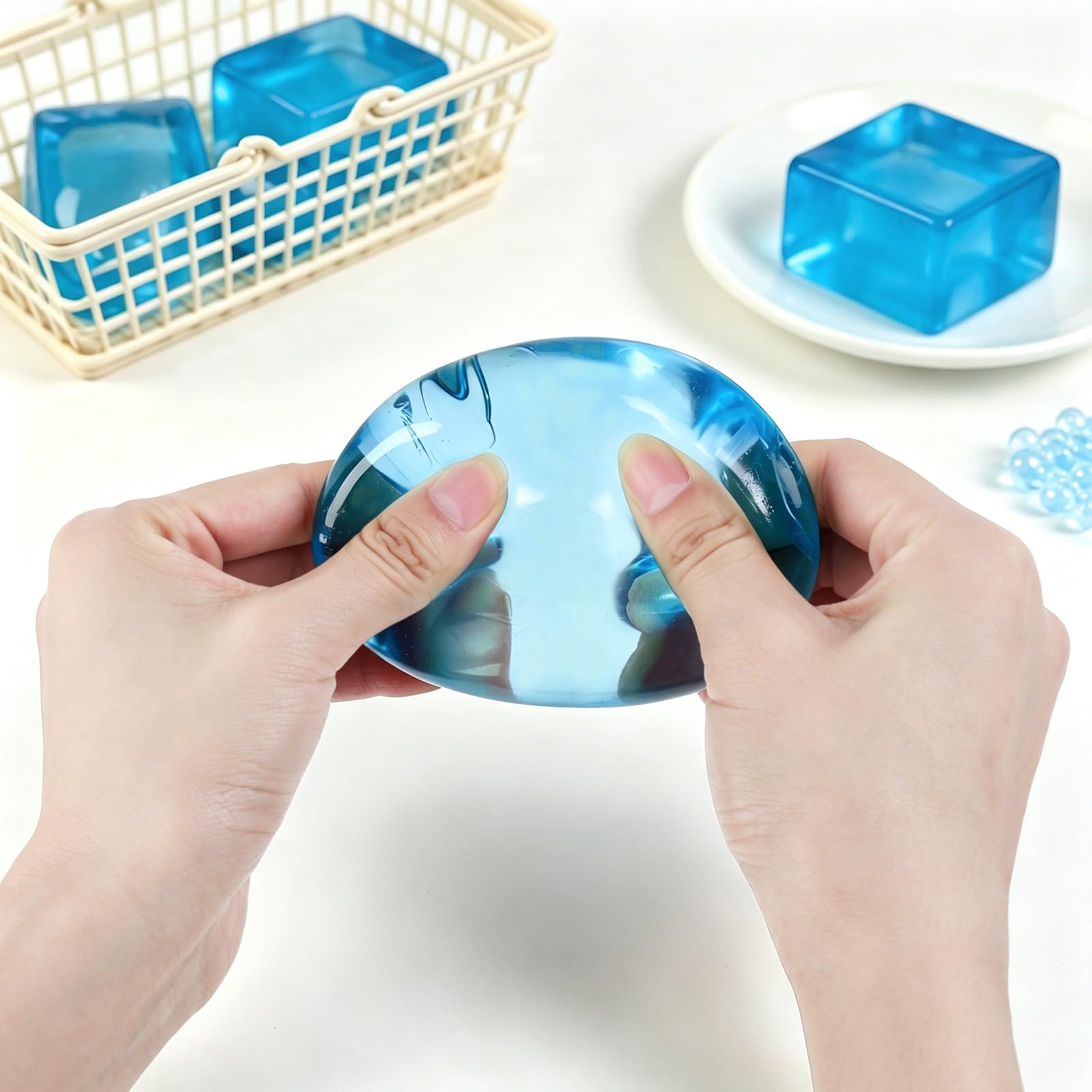 Cube Squishy Fidget Toys, zabawka ściskająca z wymiennymi twarzami psa, piłka antystresowa dla dorosłych i dzieci, redukuje stres i niepokój, zabawka antystresowa, prezent do biura
