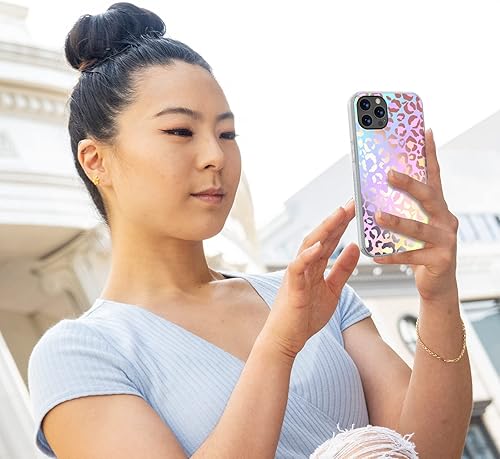 Miniatura 3 de MYBAT PRO - Bonita funda delgada y de cristal transparente con brillantina de la serie Mood para iPhone 12/12 Pro, 6.1 pulgadas, elegante funda